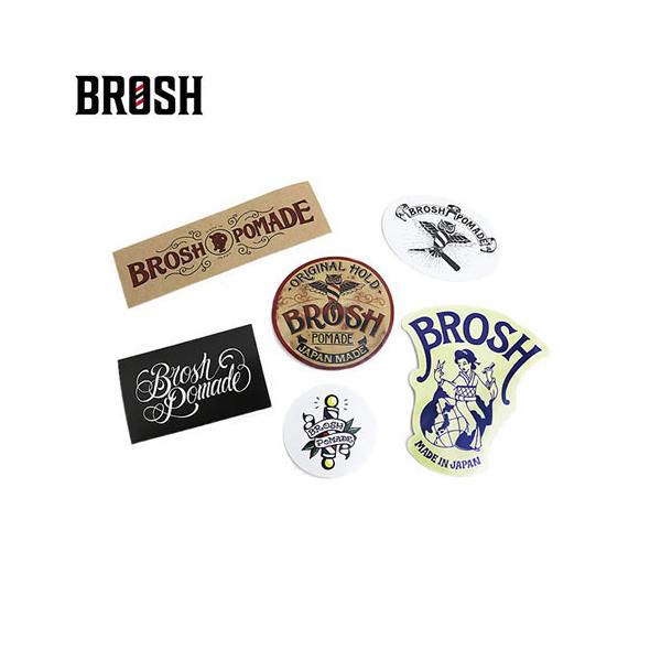 BROSH ブロッシュ STICKERS SET ブロッシュポマード ステッカー シール 6枚セット