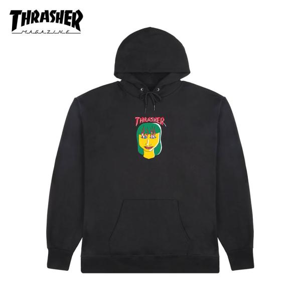 正規輸入品 THRASHER スラッシャー パーカー メンズ スケボー ブランド 裏起毛 USA アメリカ企画 Talk Shit Hoodie