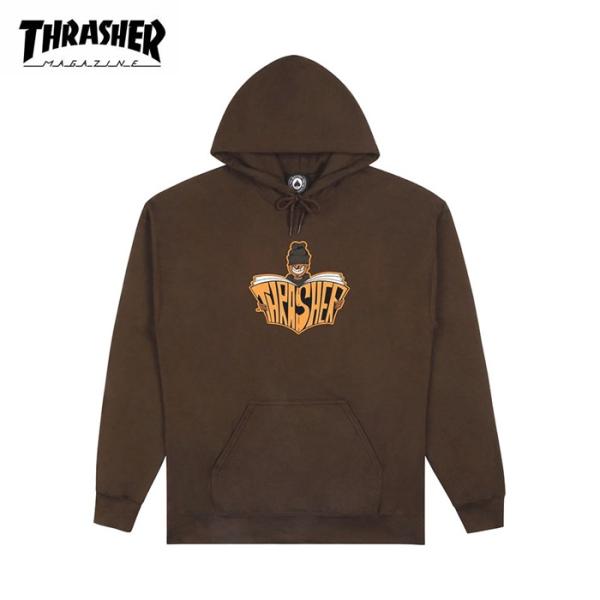 THRASHER スラッシャー Goon Hoodie usa企画 パーカー スケボー ブランド ストリート スウェット us 裏起毛 プルオーバー メンズ 茶色 フーディー