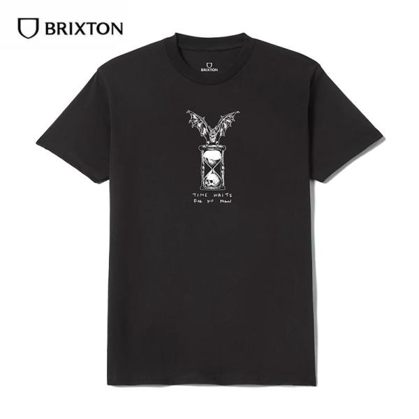 BRIXTON ブリクストン HOURGLASS S/S STD tシャツ ストリート ブランド サーフ サーファー Chippa Wilson 黒 メンズ 半袖 コットン グラフィック