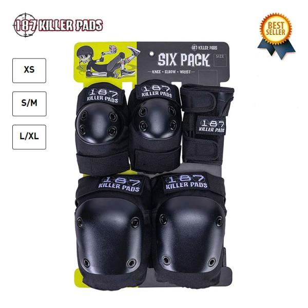 187 Killer Pads キラーパッド　プロテクター　セット　S/M　S 187 KILLER PADS (ワンエイトセブン キラーパッド) SIX PACK PAD