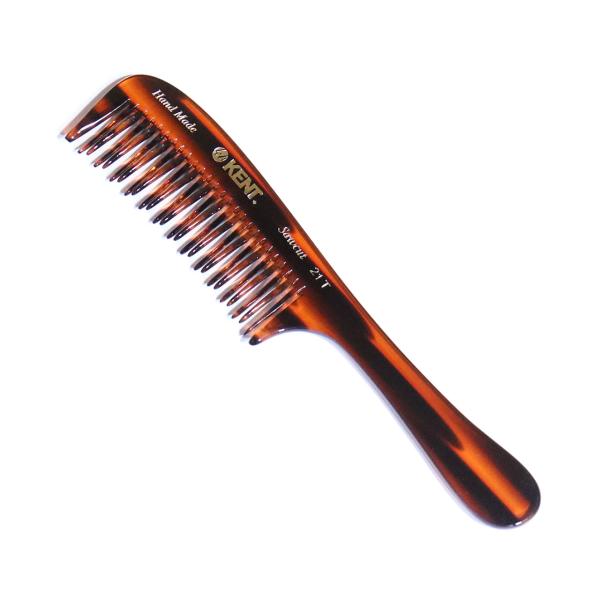 ケント ヘアコーム メンズ 粗め 高級  美容師 おしゃれ くし クシ ハンドメイド KENT 21T DETANGLING COMB