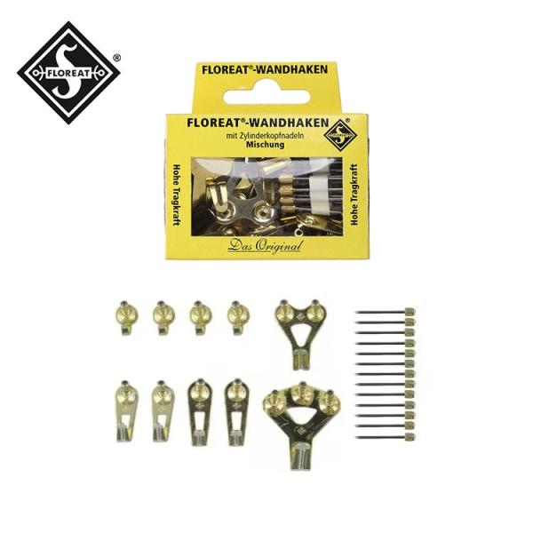 FLOREAT フロリート Wall Hooks Brass 壁掛けフック 石膏ボード ピン ゴールド 絵画 アンティーク おしゃれ 額縁 ポスター ウォールフック DETAIL ディテール