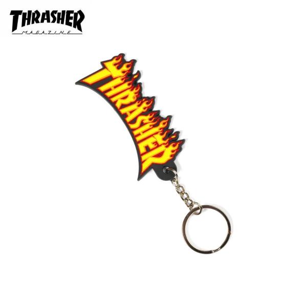THRASHER (スラッシャー) Flame Keychain キーチェーン キーリング キーホルダー ストリート ラバー メンズ レディース ブランド おしゃれ