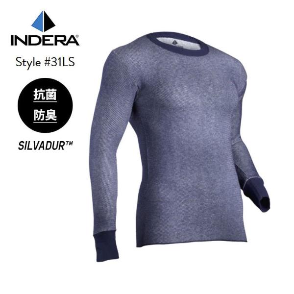 INDERA MILLS (インデラミルズ) Men's Dual Face Raschel Performance Thermal Crew サーマル ロンt ロンT メンズ ヘビーウェイト 長袖 厚手 ミリタリー 防寒