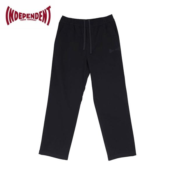 INDEPENDENT インディペンデント Span Mens Independent Chino Pants スケボー パンツ アパレル チノパン メンズ ゆったり ワイド ストレッチ イージー 黒