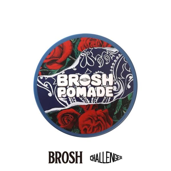 ブロッシュ チャレンジャー ポマード 水性 BROSH × CHALLENGER POMADE 115g ワックス 整髪料 メンズ 男性用 スタイリング剤 正規品 爆買