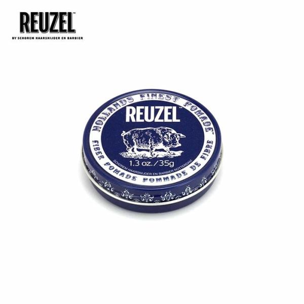 REUZEL (ルーゾー) FIBER POMADE 35g ファイバーポマード ポマード ファイバー 紺 水性 グリース ワックス 整髪料 男性用 バーバー 携帯用 お試しサイズ ミニ