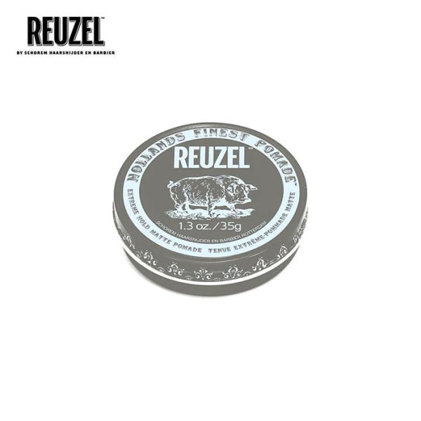 正規輸入品 ルーゾー ポマード 水性 マット ワックス 整髪料 男性用 バーバー 携帯用 REUZEL EXTREME HOLD MATTE POMADE 35g
