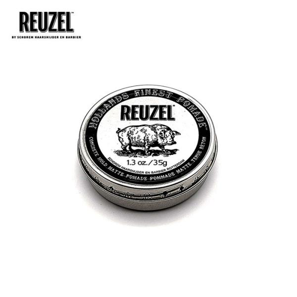 REUZEL (ルーゾー) CONCRETE HOLD MATTE POMADE 35g ポマード マット 水性 ワックス メンズ ハード ヘアワックス バニラコーラの香り お試しサイズ ミニ