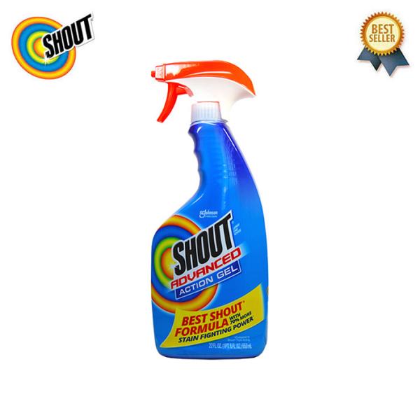 SHOUT シャウト Advanced Action Gel 22oz/650ml シミ取り 洗剤 染み抜き しみ抜き シミ取り 衣類 スプレー ゲル 海外