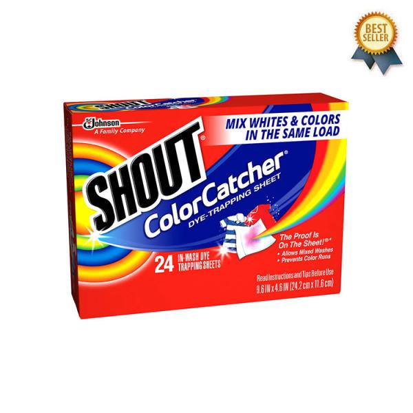 シャウト カラーキャッチャー 色移り防止シート SHOUT Color Catcher Dye-Trapping Sheet 24枚入