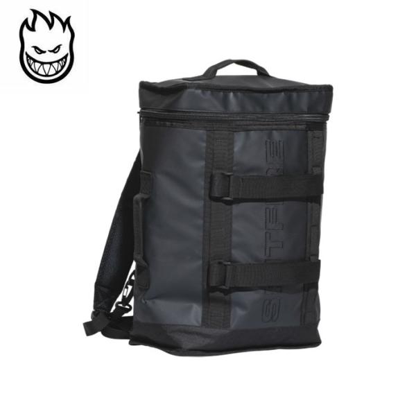 SPITFIRE WHEELS スピットファイヤー Classic '87 Box Pack Backpack スケボー バッグ リュック メンズ 黒 ターポリン バックパック おしゃれ スケートボード