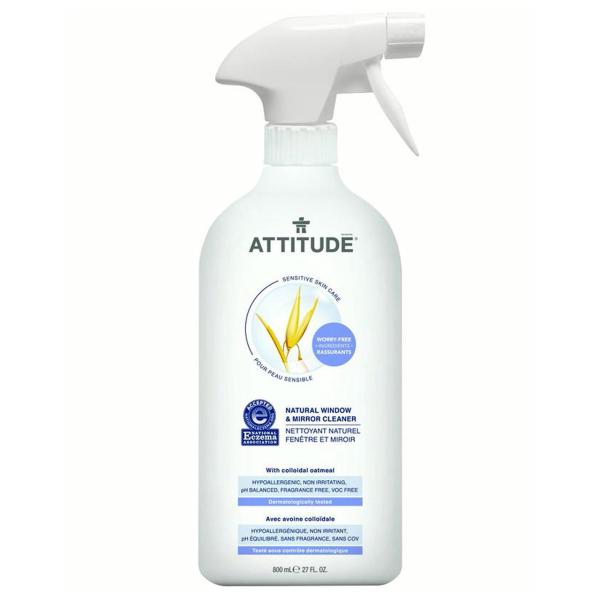 アティチュード クリーナー 窓掃除 窓 鏡 ガラス スチール ATTITUDE Window & Mirror Cleaner 27oz/800ml