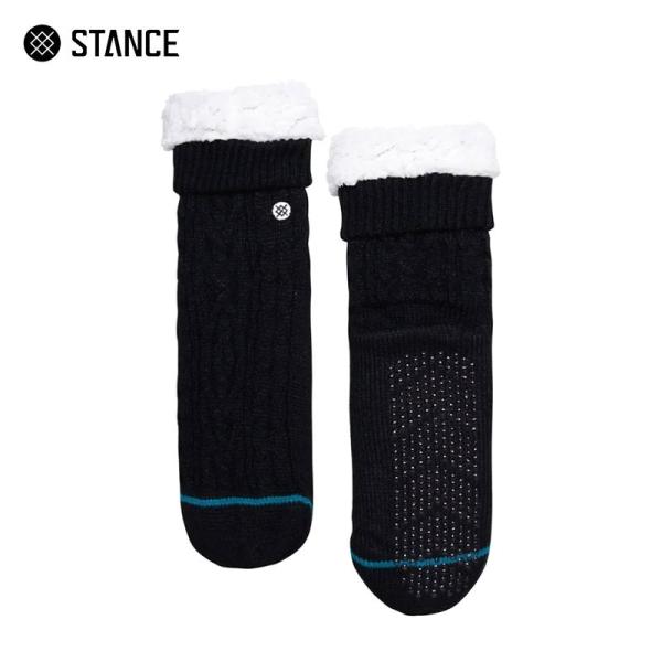 STANCE (スタンス) Rowan Slipper Socks stance ルームソックス 靴下 メンズ 滑り止め もこもこ 暖かい 部屋履き ブランド ブラック 裏起毛 冷え性 室内