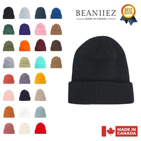 『こちらの商品は基本的にメール便での発送 (送料無料) となります。』カナダ製のニット帽メーカー Beaniiez (ビーニーズ) 。デザインと生産のすべてをカナダで行う正真正銘の【Made In Canada】。こちらはそんな BEANI...