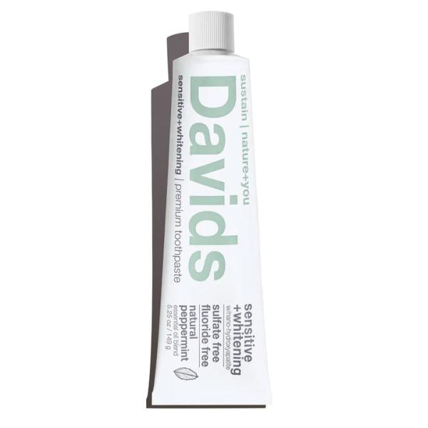 Davids デイヴィッズ センシティブ 歯磨き粉 ホワイトニング 149g 口臭 大人 フッ素 ホワイトニングトゥースペースト アメリカ