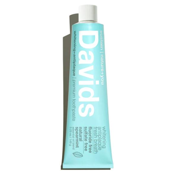 Davids デイヴィッズ スペアミント 歯磨き粉 ホワイトニング 149g 口臭 大人 フッ素 ホワイトニングトゥースペースト アメリカ