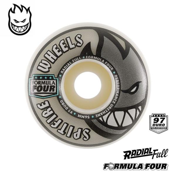 SPITFIRE WHEELS スピットファイヤー FORMULA FOUR RADIAL FULL 97DURO 56mm / spitfire radial full WHEEL ウィール f4 スピットファイア スケートボード