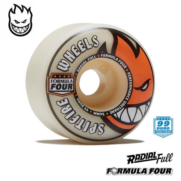 SPITFIRE WHEELS スピットファイヤー FORMULA FOUR RADIAL FULL 99DURO 54mm / spitfire radial full WHEEL ウィール f4 スピットファイア スケートボード