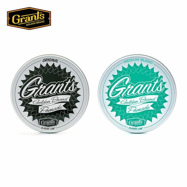 GRANT'S GOLDEN BRAND グランツゴールデンブランド ORIGINAL POMADE / MEDIUM BLEND POMADE (120g) ポマード 水性 ハード 整髪料 メンズ スタイリング剤