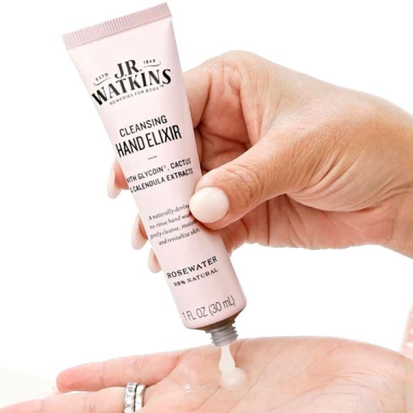 ワトキンス ハンドジェル 携帯用 おしゃれ プレゼント アルコール 手 消毒 除菌 ギフト J.R. Watkins Cleansing Hand Elixir 30ml