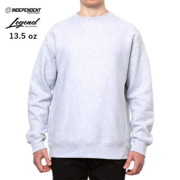 Independent Trading Company (インディペンデント トレーディング カンパニー) LEGEND Heavyweight 13.5 oz Cross-Grain Crew スウェット メンズ 無地 厚手