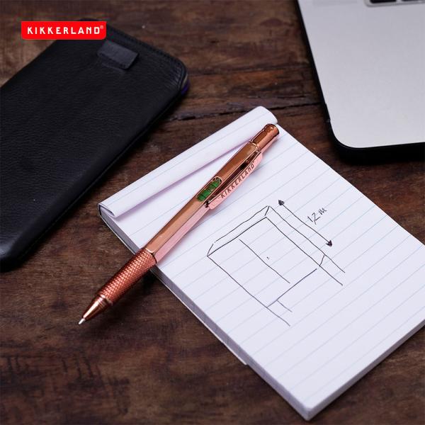 KIKKERLAND (キッカーランド) Copper 3-in-1 Pen Tool 回転式 ボールペン メンズ 多機能 黒 プレゼント 男性 おしゃれ かっこいい ギフト