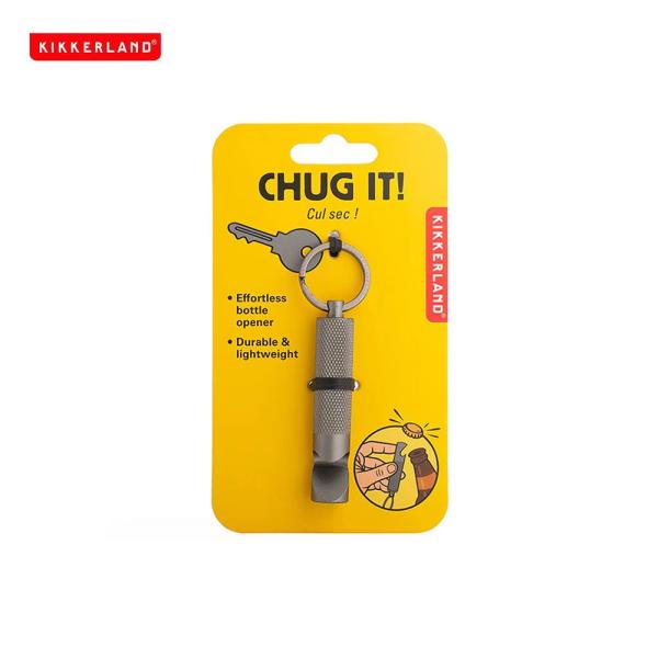 KIKKERLAND キッカーランド Bottle Opener Chug It！ボトルオープナー 栓抜き キーホルダー アメリカ おしゃれ キーリング ブランド 頑丈 アウトドア