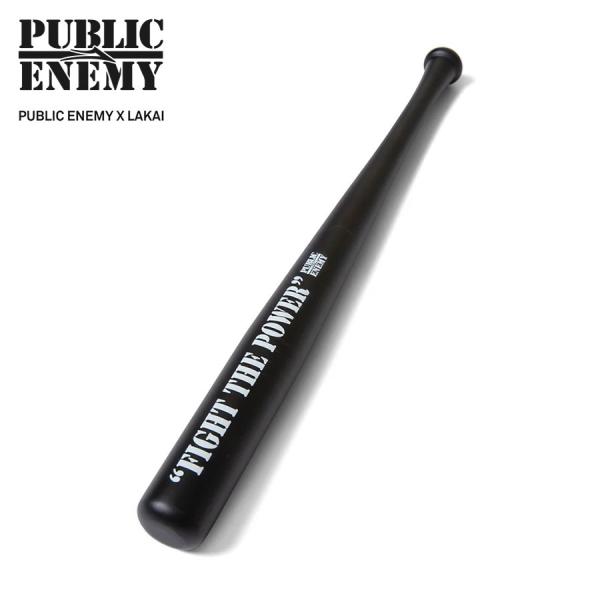Lakai x Public Enemy Mini Bat Black ラカイ ミニバット パブリックエネミー コラボ バット おもちゃ 黒 45cm 短い 木製 ストリート hiphop ヒップホップ