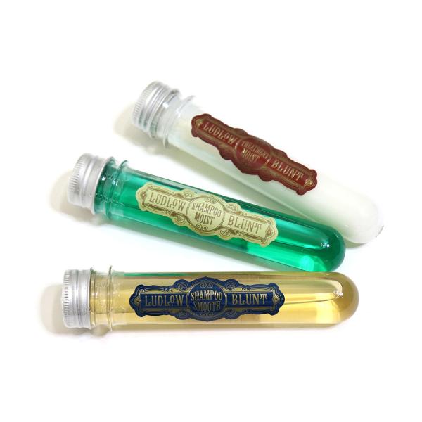 LUDLOW BLUNT (ルドローブラント) シャンプー トリートメント トラベル 40ml スムース モイスト お試し ノンシリコン 頭皮 メンズ 男性 ブランド おすすめ 旅行