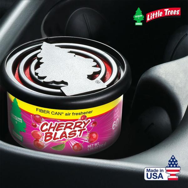 Little Trees (リトルツリー) エアーフレッシュナー Fiber Can ファイバー缶 車 芳香剤 車 部屋 ブラック アイス おしゃれ 玄関