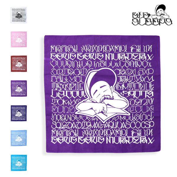 Big Sleeps ビッグスリープス バンダナ メンズ タトゥー ストリート Tattoo グラフィティ ロゴ LA ロサンゼルス 綿100% Letters To Live LOGO Bandana