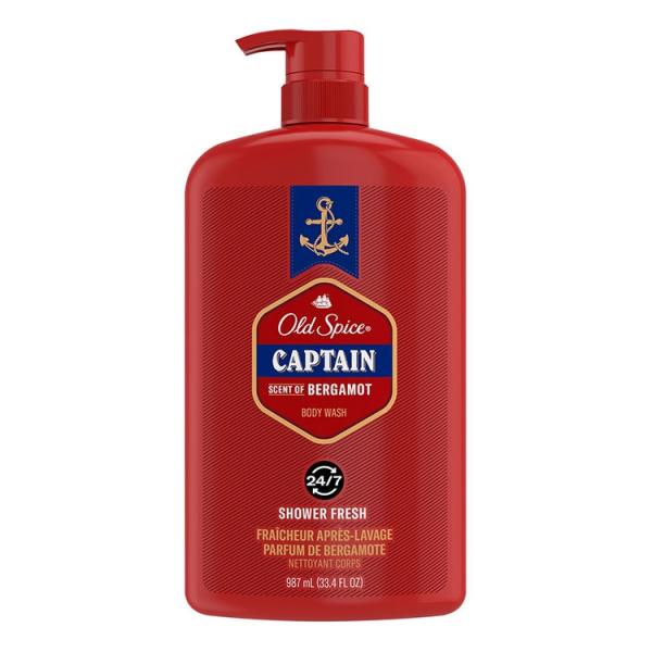 OLD SPICE オールドスパイス BODY WASH CAPTAIN 33.4oz/987ml ボディウォッシュ ボディソープ メンズ キャプテン 加齢臭 香り 種類 匂い 海外