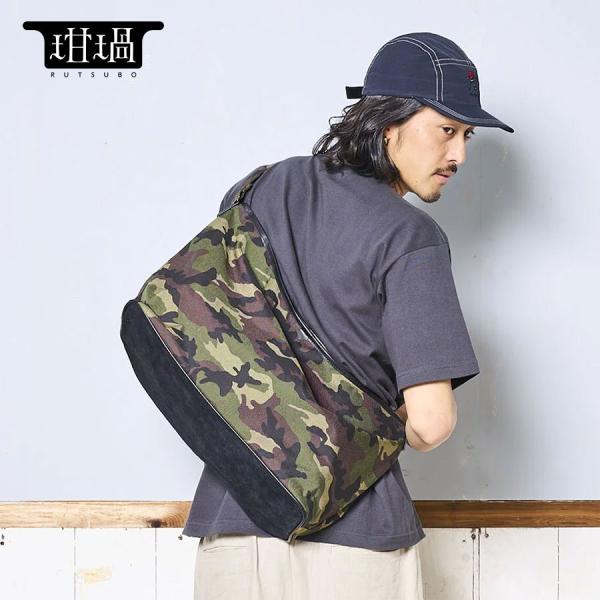 坩堝 RUTSUBO CORDURA NYLON SHOULDER BAG るつぼ ルツボ ストリート ショルダーバッグ ナイロン メンズ 斜め掛け ブランド 軽量 おしゃれ 普段使い 日本製