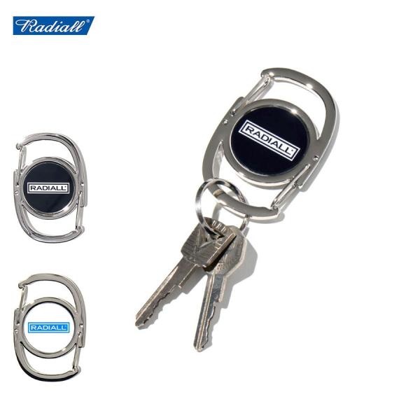 RADIALL ラディアル Wheels CARABINER カラビナ キーホルダー おしゃれ 丸型 頑丈 ブランド メンズ ストリート 鍵 バネ シルバー
