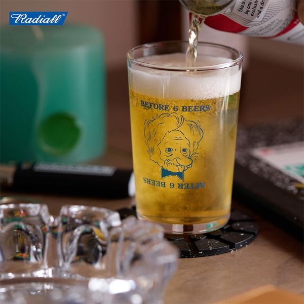 RADIALL (ラディアル) After Beer GLASS TUMBLER ビールグラス ブランド 小 食洗機対応 おしゃれ プレゼント 小さい クリア 透明 お酒