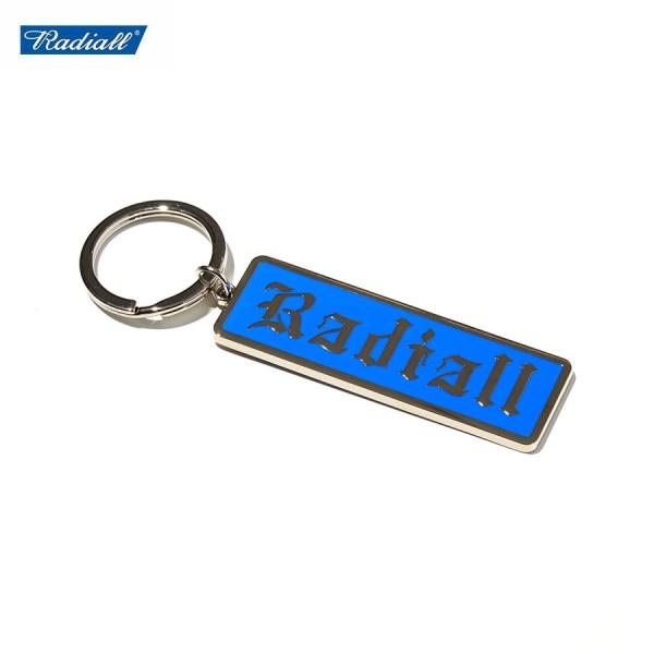 RADIALL ラディアル Vox METAL CHARM メタルチャーム 鍵 キーホルダー ストリート ブランド メンズ おしゃれ アメカジ 車 チャーム ブルー プレート