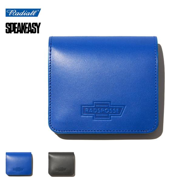 Radiall レザー　トラッカーウォレット　ブラック RADIALL (ラディアル) True Deal COMPACT TRUCKER WALLET