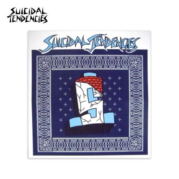 Suicidal Tendencies スイサイダル・テンデンシーズ STSFLS Brick Logo Sticker ステッカー バンド ミュージシャン スケボー スケーター 車 スカル ストリート
