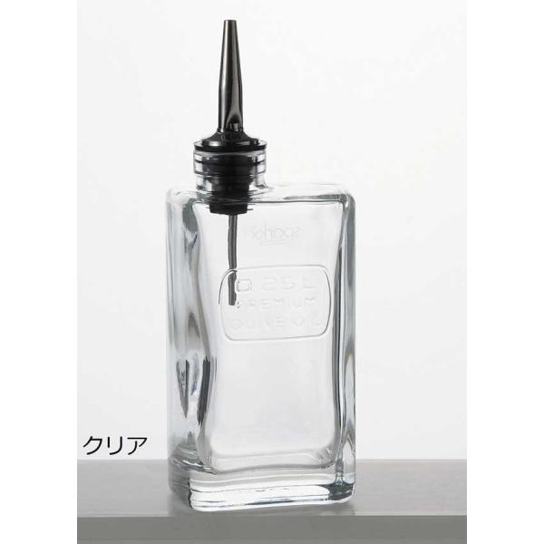 Luigi Bormioli ルイジボルミオリ社 Optima オイルディスペンサー保存容器 オリーブオイル　クリア　250ml　