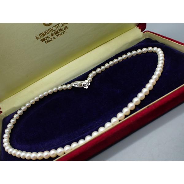 ミキモト MIKIMOTO あこや真珠ネックレス 5.5mm珠 38cm ケース