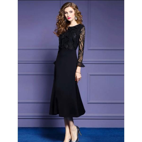 パーティードレス 結婚式 ロング 40代 黒 服装 30代 50代 親族 60代 レース お宮参り ワンピース 祖母 ママ 顔合わせ 母親 フォーマルワンピース 叔母 春 秋 冬 Buyee Servis Zakupok Tretim Licom Buyee Pokupajte Iz Yaponii