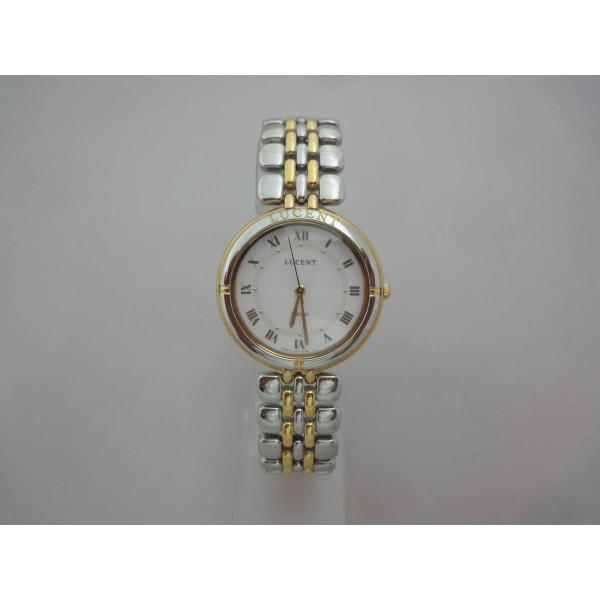 SEIKO SEIKO セイコー LUCENT SS白色金色コンビ 紳士用腕時計 クォーツ