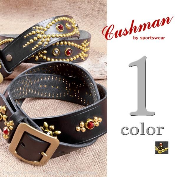 CUSHMAN クッシュマン　スタッズベルト CUSHMAN（クッシュマン） CUSHMAN 40mm SINGLE PIN STUDS LEATHER BELT