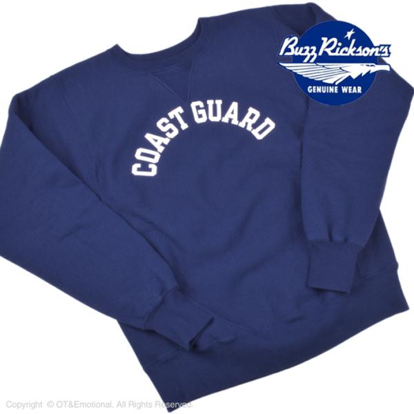 oYN\YiBuzz Rickson'sj~^[XEFbg REVERSE SWEAT SHIRT COAST GUARD BR68913