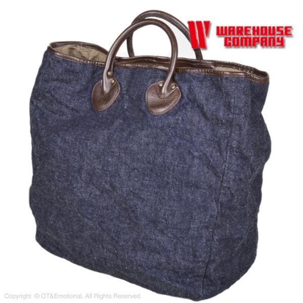 ウエアハウスデニム レザー トートバッグ ウエアハウスから久しぶりの入荷🔥 . デニムトートバッグ
