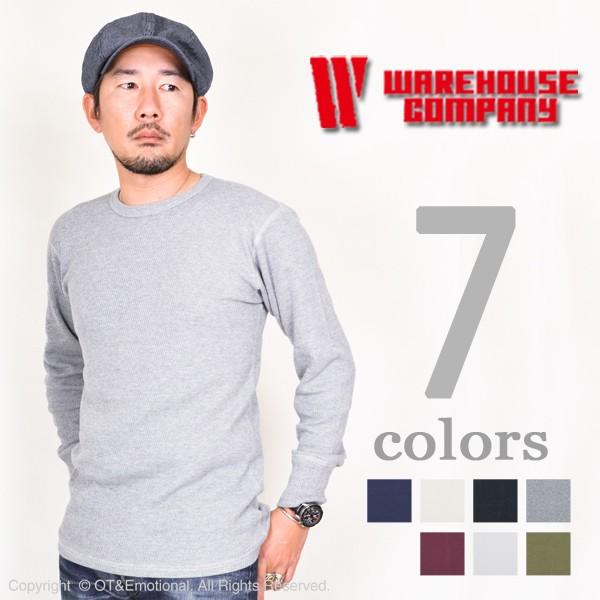 WAREHOUSE（ウエアハウス） クルーネック ワッフルロンT 5903 