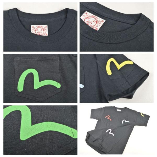 エヴィス　tシャツ　メニーポケット EVISU エヴィス メニーポケット Tシャツ 半袖Tシャツ 42(半袖T