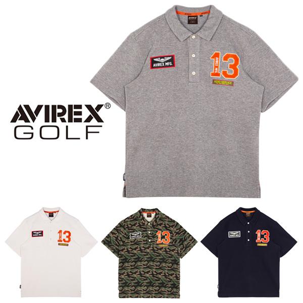 AVIREX GOLF シーズナルポロシャツ AVG3F-AP14 シャツ 23FW